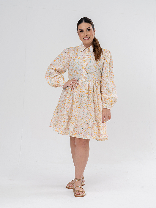 Vestido Camisa Estampado Adulto