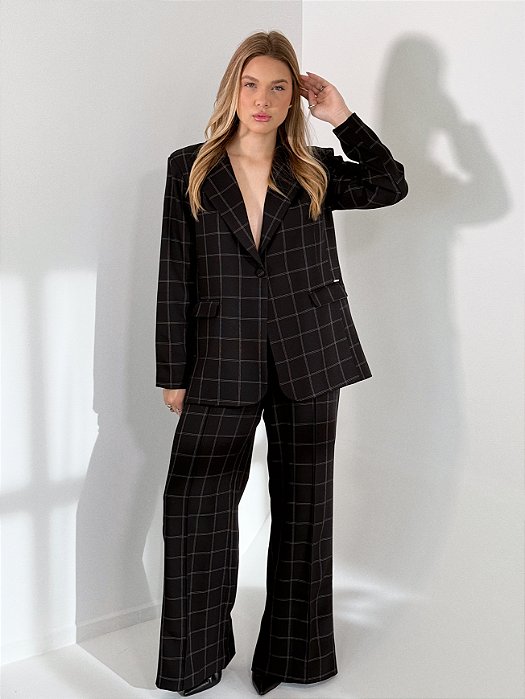 Blazer Oversized com Lapelas