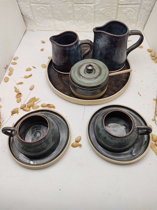 Conjunto para café - Azul Galáxia