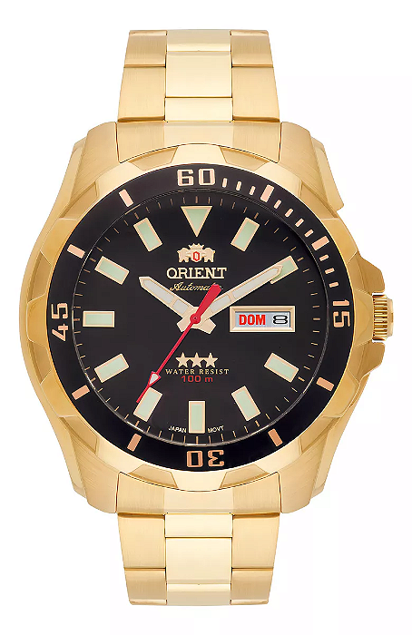 Relógio Orient Automático Dourado 469gp078f P1kx