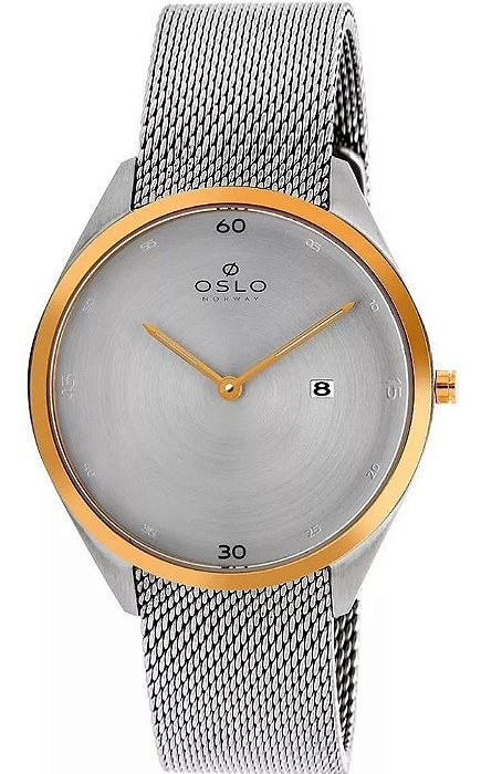 RELÓGIO OSLO MASCULINO SLIM PRATA  OMTSSS9U0013 S1SX