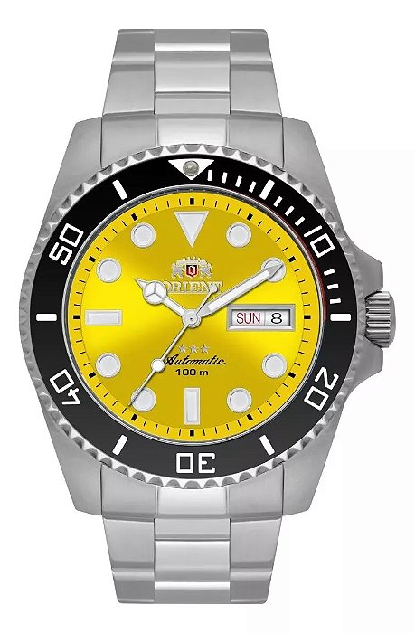 RELÓGIO ORIENT AUTOMÁTICO SUBMARINER NH3SS011 Y1SX  AMARELO