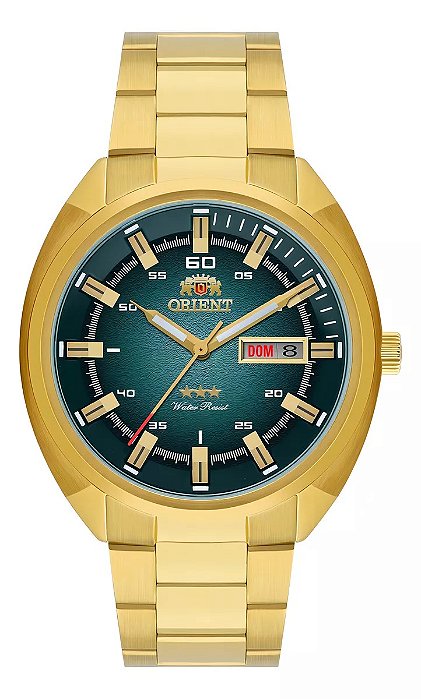 RELÓGIO AUTOMATICO ORIENT DOURADO MASCULINO NH3GG006 E1KX