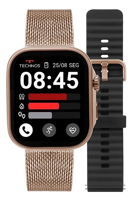 Smartwatch Technos TMAXCAC/9J Tela AMOLED Atende ChamadaGPS