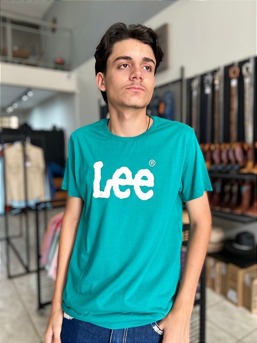 Camiseta Lee Masculina Verde