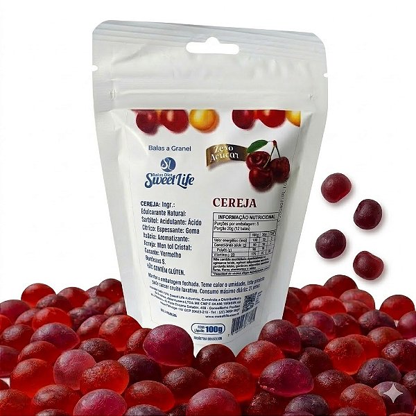 Balas Diet Sabores Variados Vegana Sem Glúten 100g | Sweet Life