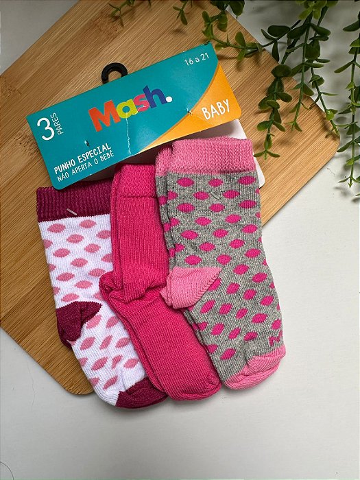 Kit 3 pares de meias- Mash