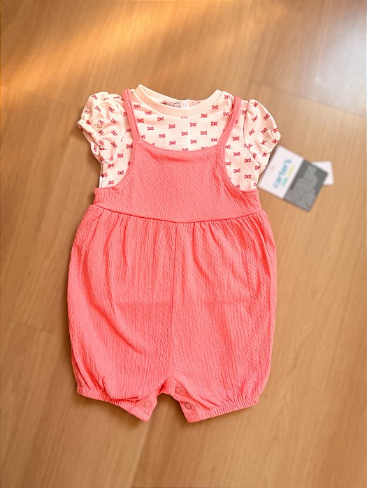Jardineira Carter`s  Bebê - Kit 2 peças
