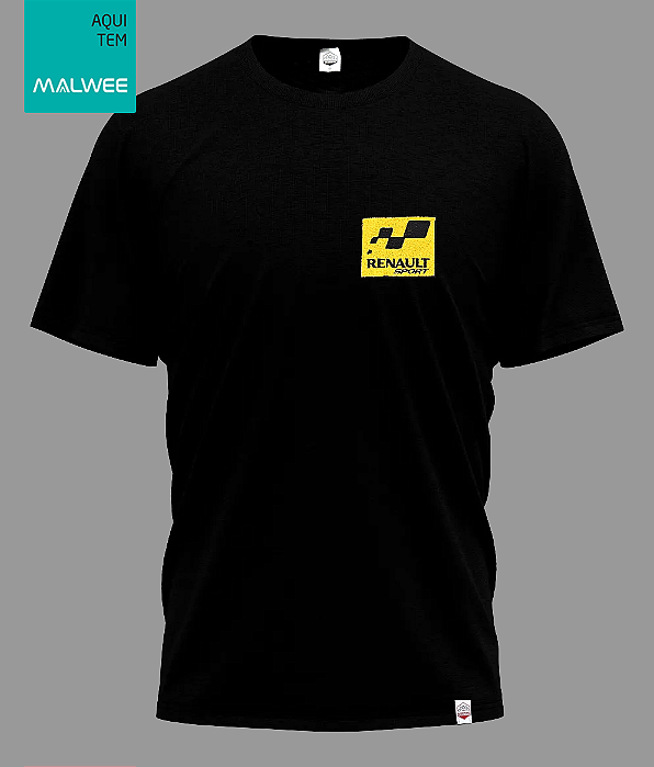 Camiseta Renault Sport RS Bordado - Preta