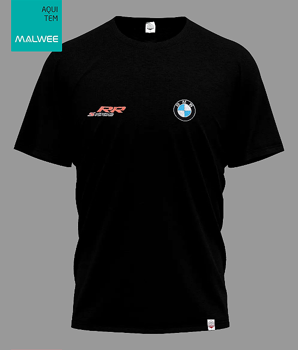 Camiseta BMW S1000rr Bordado - Preta