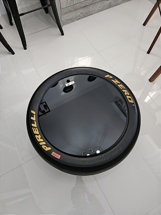 Mesa de Centro Pneu Slick - Pirelli PZERO 265/645 18" OEM - Amarelo