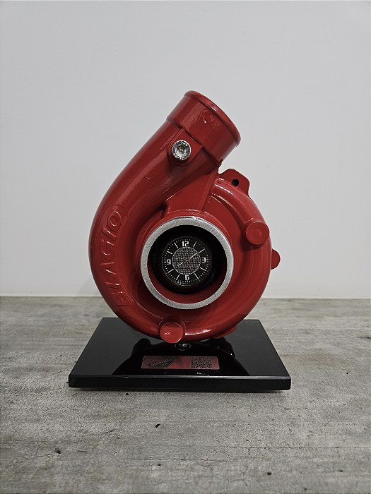Expositor com Turbina Biagio .42 + Relógio + Base Vidro - Vermelha