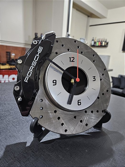 Expositor 3.0 Disco de Freio PERFURADO com Relógio - PORSCHE