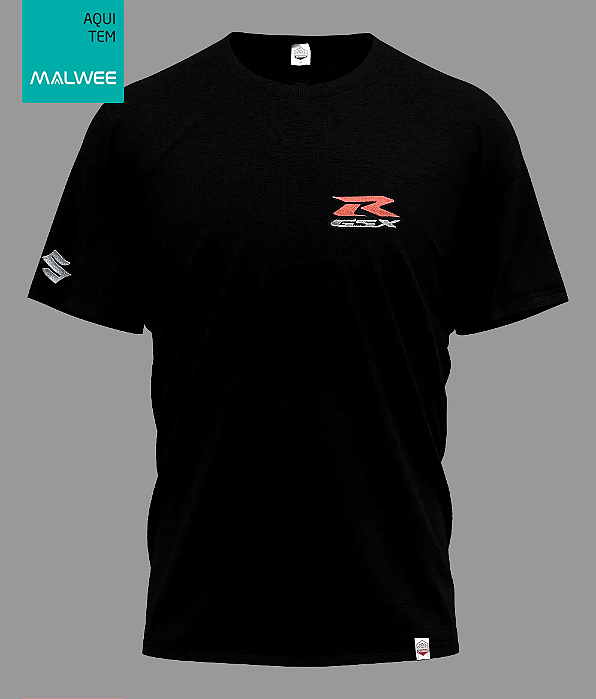 Camiseta GSX-R Bordado - Preta
