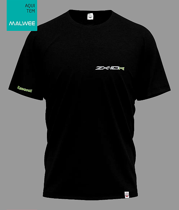 Camiseta ZX10R Bordado - Preta