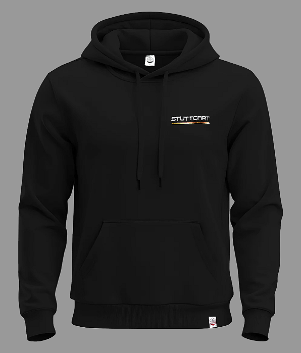 Moletom Stuttgart Bordado - Preto