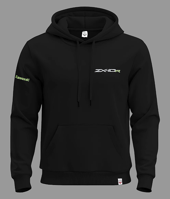 Moletom ZX10R Bordado - Preto