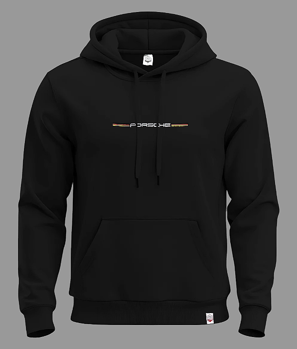 Moletom Porsche Bordado - Preto