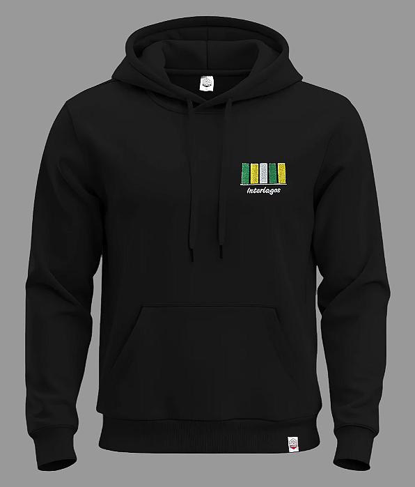 Moletom Interlagos Bordado - Preto