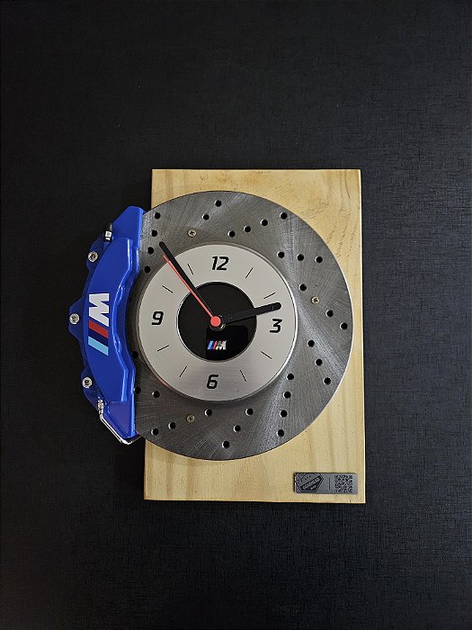 Relógio Parede 3.0 Disco de Freio PERFURADO - BMW M