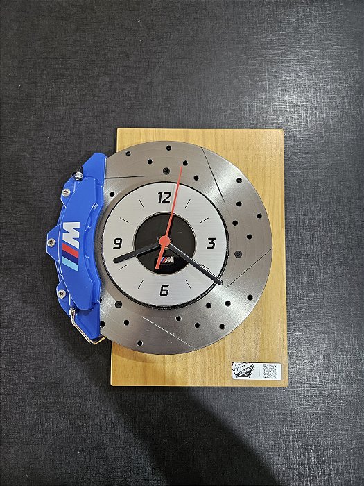 Relógio Parede 3.5 Disco de Freio Ventilado e Perfurado - BMW M