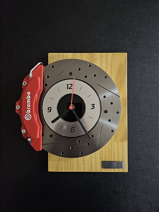 Relógio Parede 3.5 Disco de Freio Ventilado e Perfurado - BREMBO