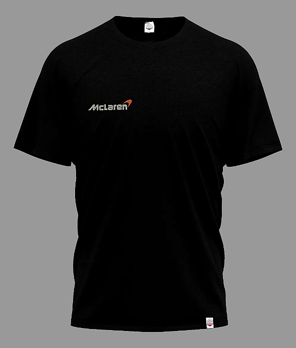 Camiseta MCLAREN Bordado - Preta