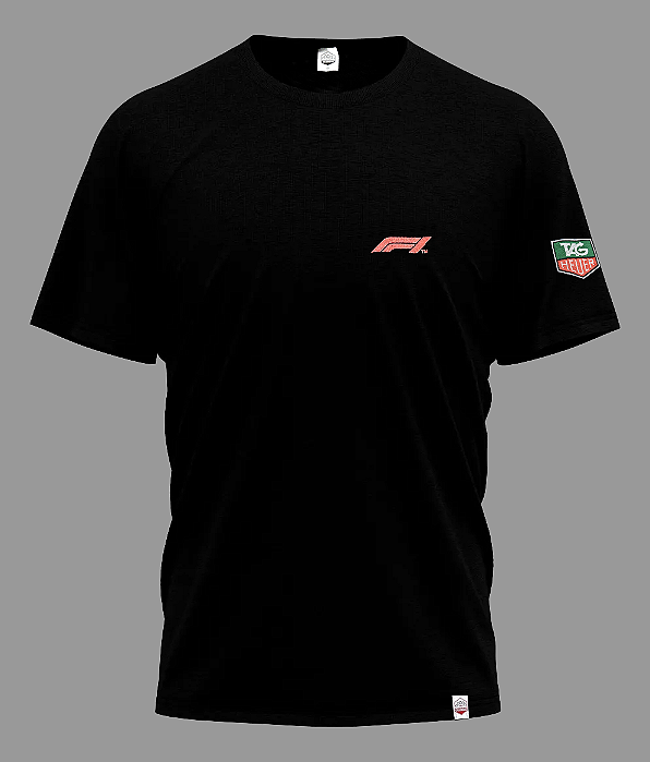 Camiseta F1 Bordado - Preta
