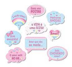 KIT PLACAS CHUVA DE AMOR