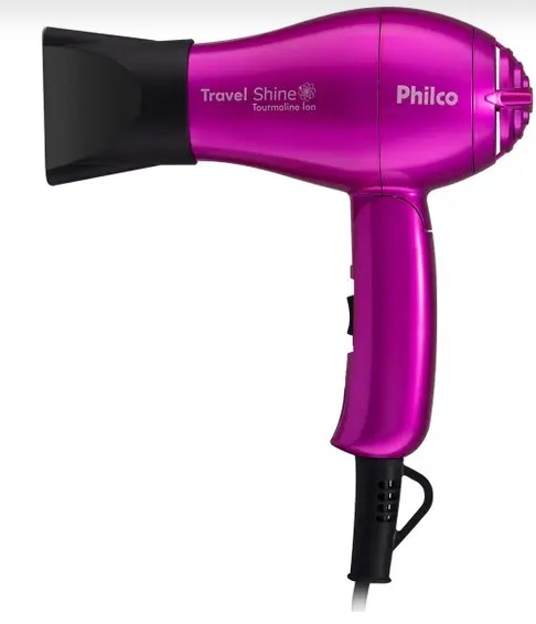 KIT TRAVEL SHINE PHILCO PRANCHA/SECADOR PHILCO BIVOLT