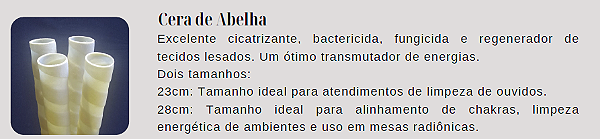 Cone Hindu Cera de Abelha  / Óleo de Coco