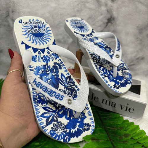 Kit 12 Pares Chinelo Feminino Havaianas Farm Sandalia de dedo Atacado