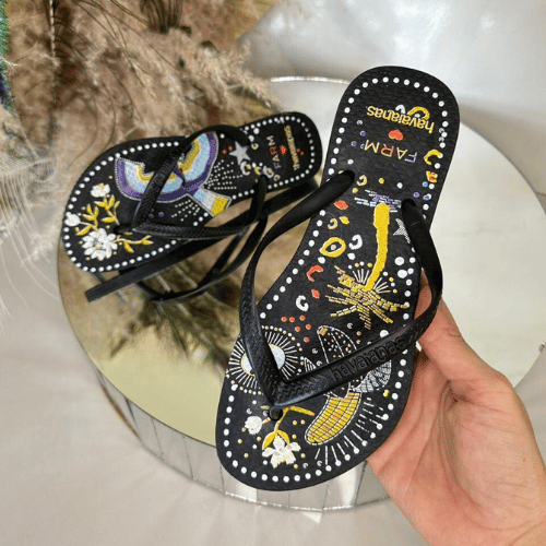 Kit 12 Pares Chinelo Feminino Havaianas Silk Sandalia de dedo Atacado
