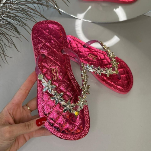 Kit 12 Pares Chinelo Feminino Santa Lolla Flip Flop Sandalia de dedo Atacado