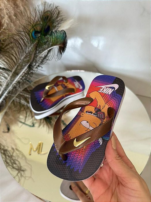 Kit 12 Pares Chinelo Infantil Nike Menino Sandalia de dedo Kids Atacado