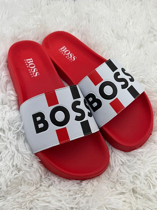 Kit 12 Pares Slide Masculino Boss Sandalia Adulto Chinelo Atacado
