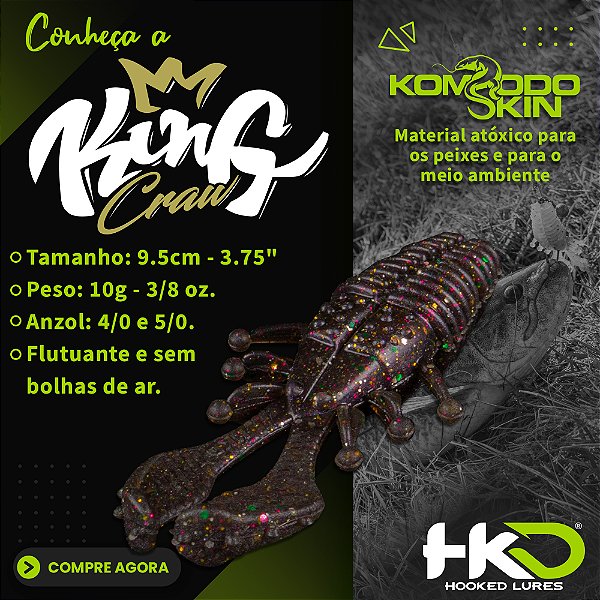 Isca Soft King Craw HkD Lures