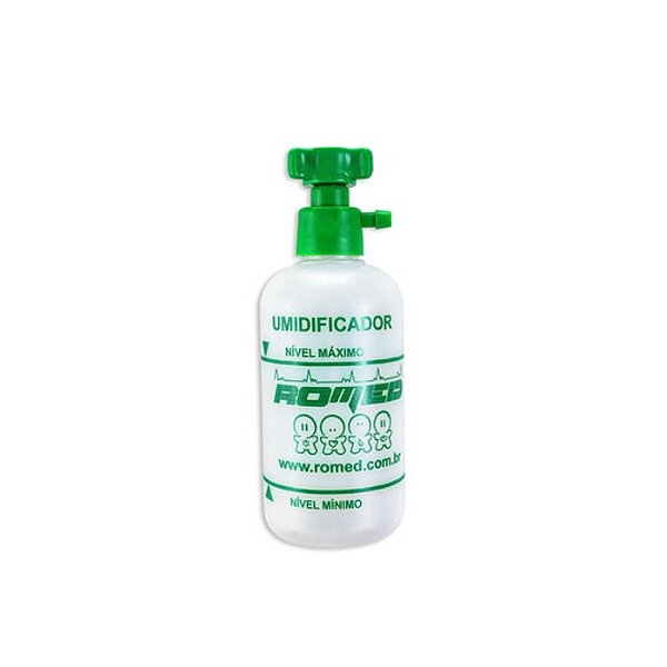 UMIDIFICADOR COM FRASCO PLASTICO 250 ML OXIGENIO - ROMED
