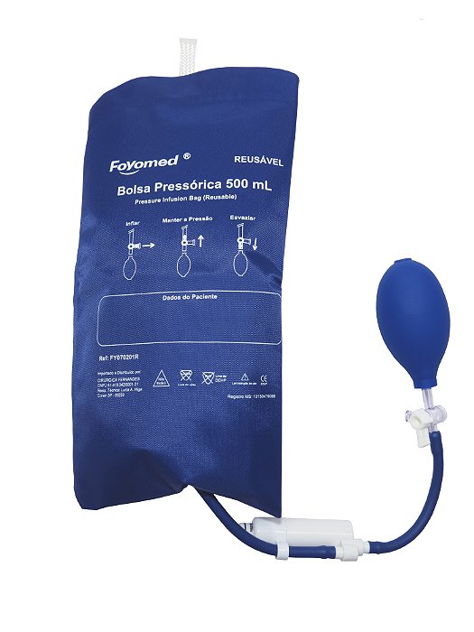 BOLSA PRESSORICA REUTILIZAVEL SEM MANÔMETRO 500ML - FOYOMED
