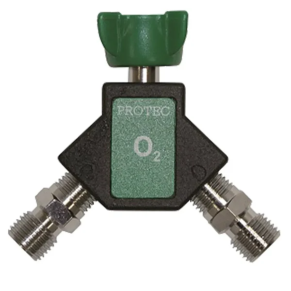TOMADA DUPLA COM VÁLVULA O2 - PROTEC