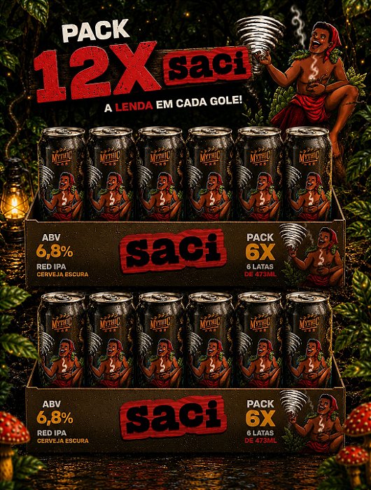 SACI - RED IPA - 12 unid.