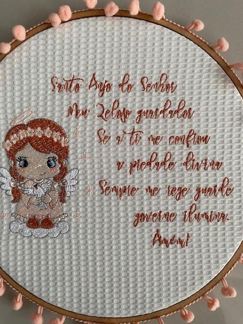 Bastidor Bordado Santo Anjo