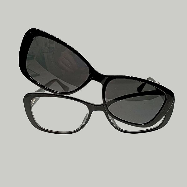 Armação Acetato Evolve Clip-on OM8026 C1 56[]16-140