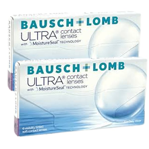 Lentes de contato Bausch Lomb Ultra com 6 lentes