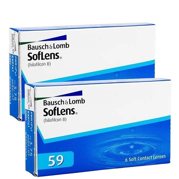 Lentes de contato Bausch Lomb Soflens 59 com 6 lentes