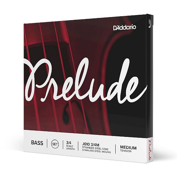 Encordoamento Contrabaixo D Addario Prelude J610 3/4M