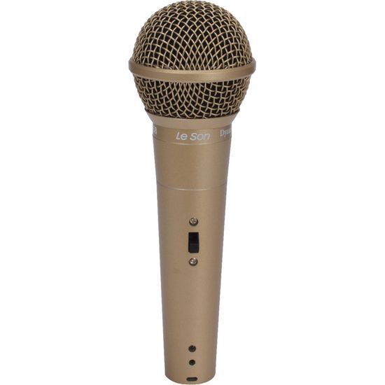 Microfone de Mão Leson LS58 Dinâmico Champanhe