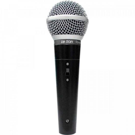 Microfone de Mão Dinâmico Leson LS50 Preto
