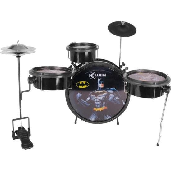 Bateria Infantil Luen Batman Preto fosco