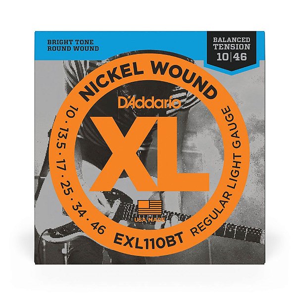 Encordoamento Guitarra 10-46 D Addario XL Nickel EXL110-BT
